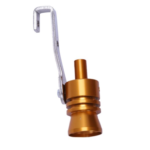 

car exhaust pipe blowoff valve simulator turbo sound whistle (tail pipe:44-55 mm):gold