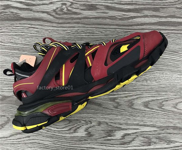 

new release 3.0 tess paris track men gomma maille womens triple s clunky sneaker shoes designer luxury dad shoes chaussures pour hommes, Black