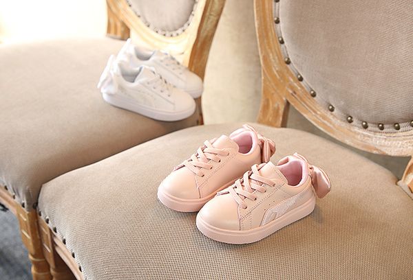 

Children Sneakers Genuine Leather Shoes Sports Cheap Girl shoes,breathable kid shoes, Pink