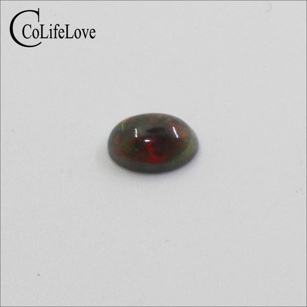 

6mm*8mm dyed natural opal loose gemstone for jewelry diy black opal gemstone