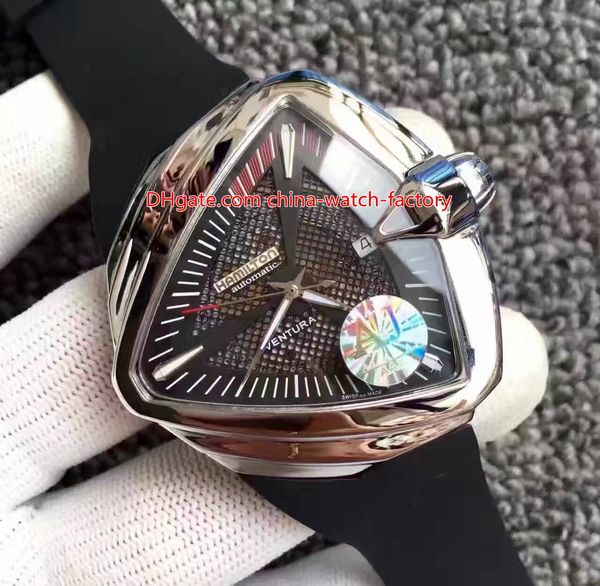 

2 color elling brand watch h24615331 triangle asia eta 2824-2 movement transparent mechanical automatic mens watch watches, Slivery;brown