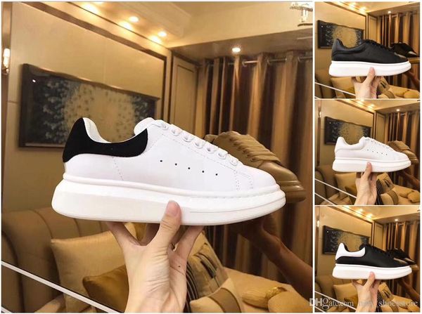 

luxury popular flat shoes easy walking daily wear party white casual shoes sneaker lace up leather back shoe for women men, Black