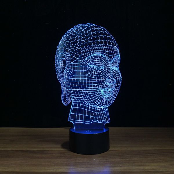 

yjm-2929 chinese 3d effect buddha shape touch light lamp with touch control portable lamp