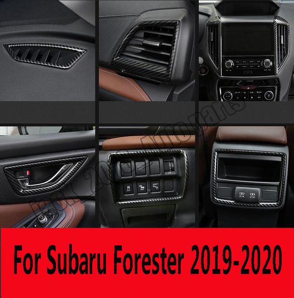 

carbon fiber interiors cover moulding trim fit for forester 2019-2020