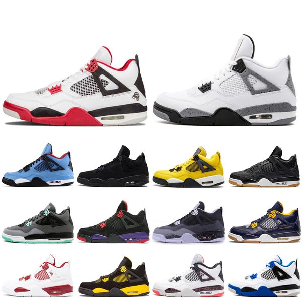 

4 4s new white pizzeria bred alternate motorsport black pizzeria black-cat mens basketball shoes bred new old men sports designer sneakers