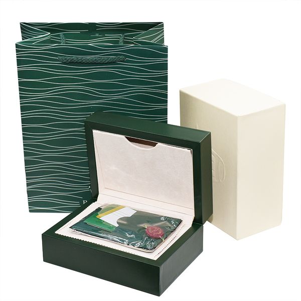 

New ver ion luxury watch green box et paper card handbag 0 8kg boxe for rolex 116610 men watche gift box