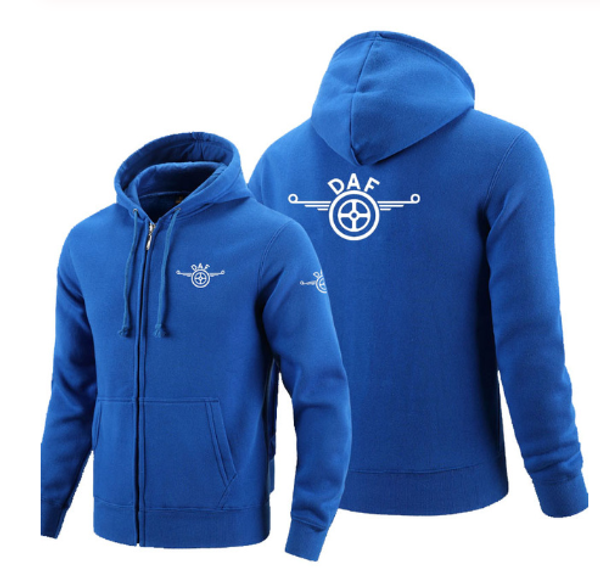 

2020 zipper hoodies daf printed hoodie fleece long sleeve man's zipper jacket sweatshirt
