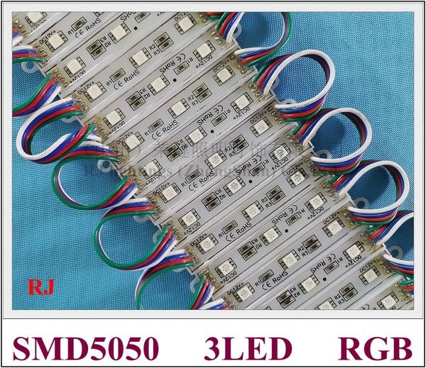 

rgb led модуль smd 5050 led подсветка пиксельный модуль для знака письмо smd5050 dc12v 3led ip66 водонепроницаемый 0.72 вт rgb