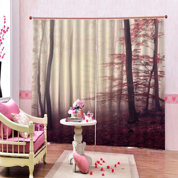

maple tree park landscape curtains for living room bedroom blackout window curtain home drapes