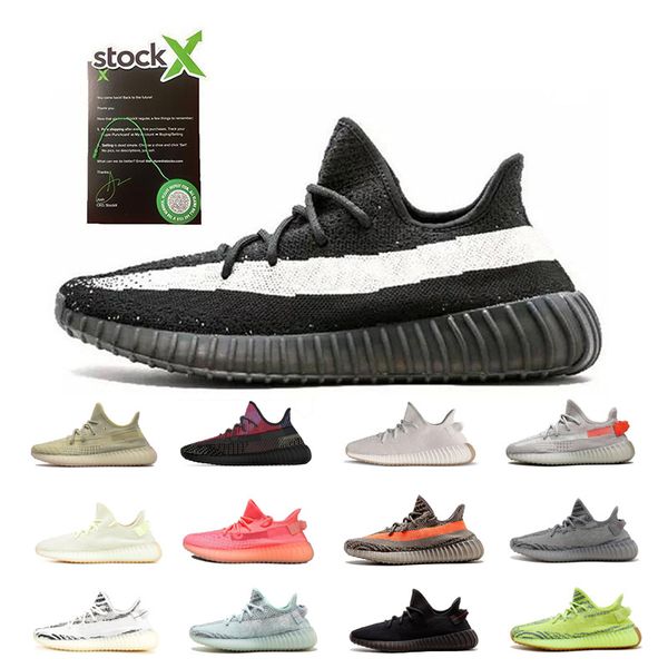 

kanye west running black white shoes v2 for men women black copper butter designer v2 sesame hyperspace static yecheil reflective sneakers