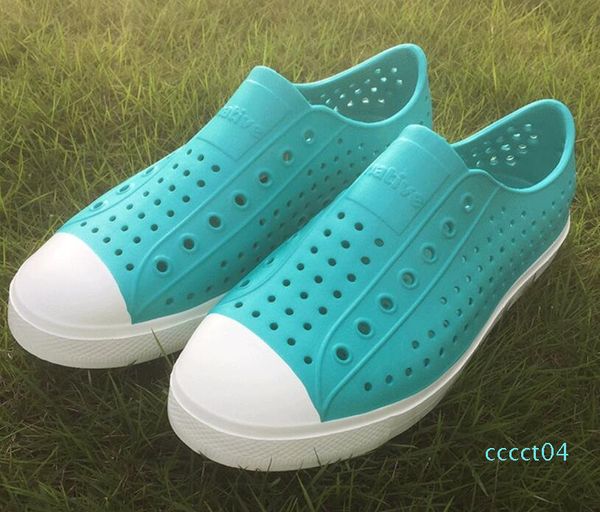 

women native jefferson shoes sandals 2017 fashion lovers hole shoe brand flat casual native summer shoes size 35-44 ct04, Black