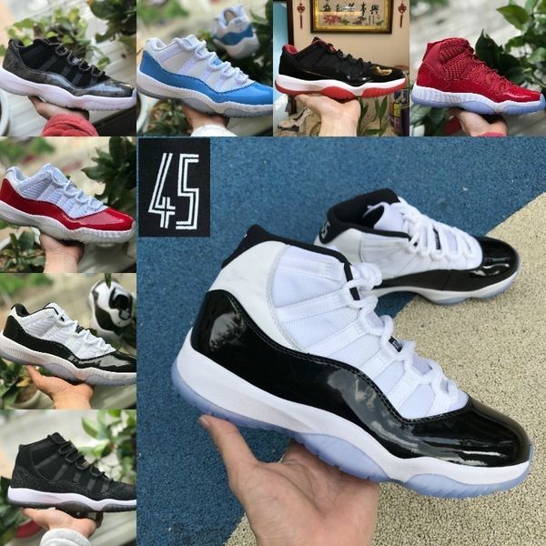 

sell 2019 new concord high 45 11 xi 11s men basketball shoes women cap gown prm heiress gym red chicago tint space jams 23 shoes