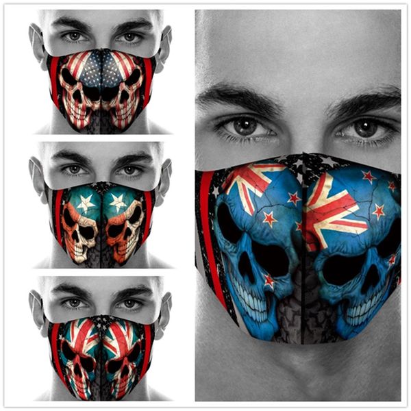 

маски american country flag голова призрака печати хлопка маски игры dust halloween череп косплей лица маскарад партии многоразовый уход за