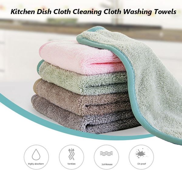 

кухонное полотенце для мытья посуды ткань для чистки висячие моющие салфетки бытовые стиральные полотенца специальный абсорбент кухонный чис