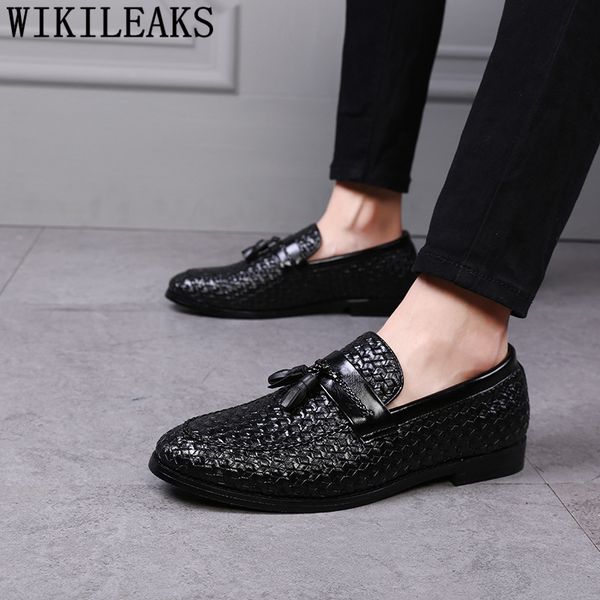 Hommes Bureau Habillées Pour Glisser De Sur Acheter Hommes Chaussures Pour Elegantes Hombre Chaussures La Robe Hommes Pour Mariage 2018 Zapatos De 8wPn0kXO
