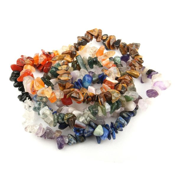 

stone bracelets bangles for women men 100% natural rose quartzs amethystgems stone wristband bracelets women's gravel bracelet, Black