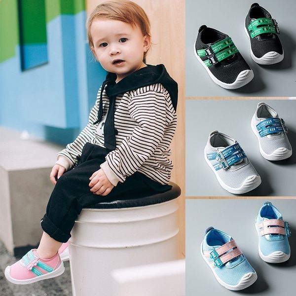 3 Stücke Mix Großhandel Herbst Baby Mädchen Junge Kleinkind Kleinkind Erste Wanderer Schuhe Weichen Boden Kind Kinder Mesh Sneaker