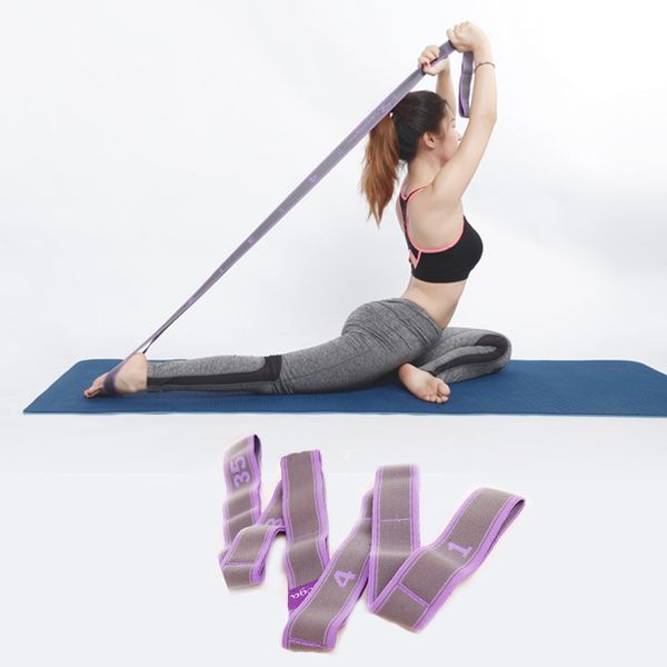 

women resistance bands multi-segment yoga belt fitness resistance loop exercise bands workout equipments elastic stretch band
