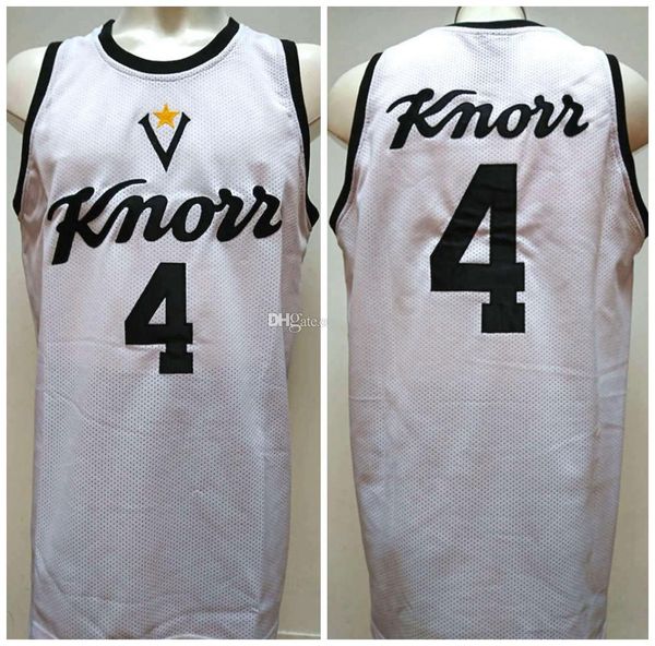 

roberto brunamonti 4 knorr bologna retro basketball jersey men's stitched custom number name jerseys quality, Black;red