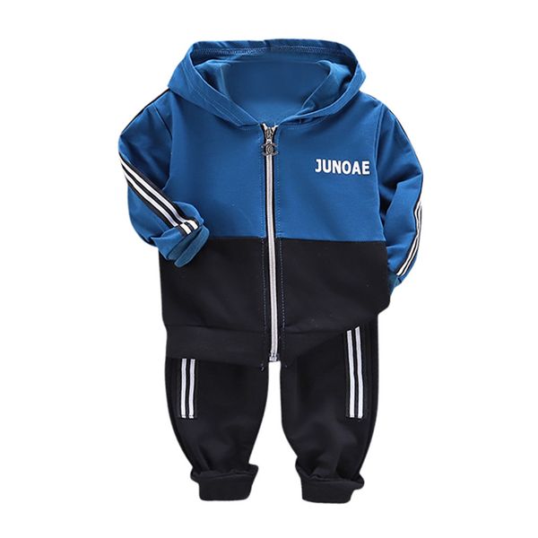 

sports clothes set for kid baby boys hooded zipper letter long sleeve pants outfits set y81, White