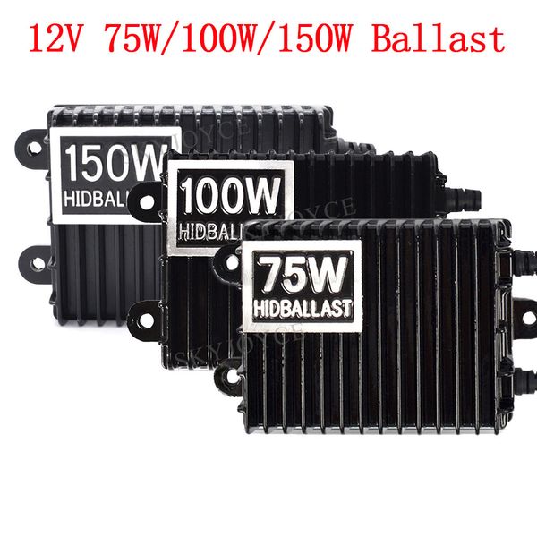 

high power 75w 100w 150w hid bulb ballast for bulb h1 h3 h4 h7 h11 9005 9006 d2h hid kit car headlight ac 12v ballast