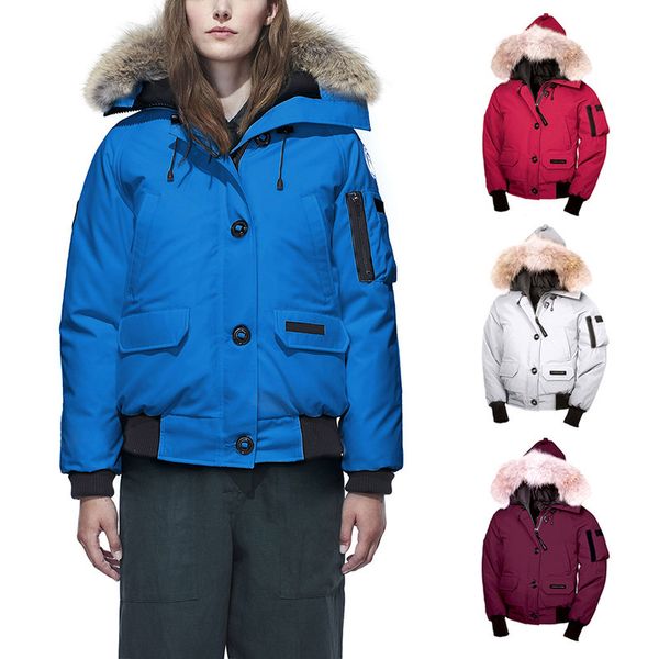 

classic style women bomber femme outdoors fur down jacket hiver thick warm windproof goose down coat thicken fourrure hooded jacket doudoune, Black
