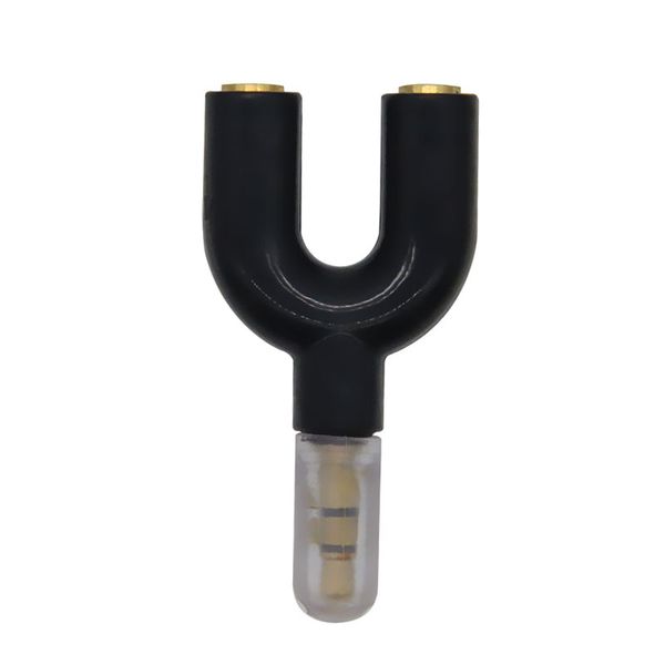 U type jack 3.5mm до двойного 3.5mm aux кабели для кабелей для наушников мужской женский стереосистемный адаптер сплиттер