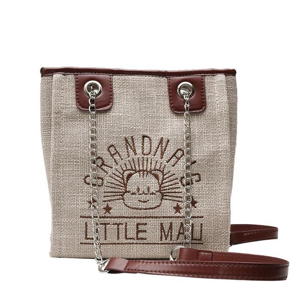 

casual cotton and linen exquisite girls original casual handbag versatile shoulder bag elegant ladies portable messenger bag #w