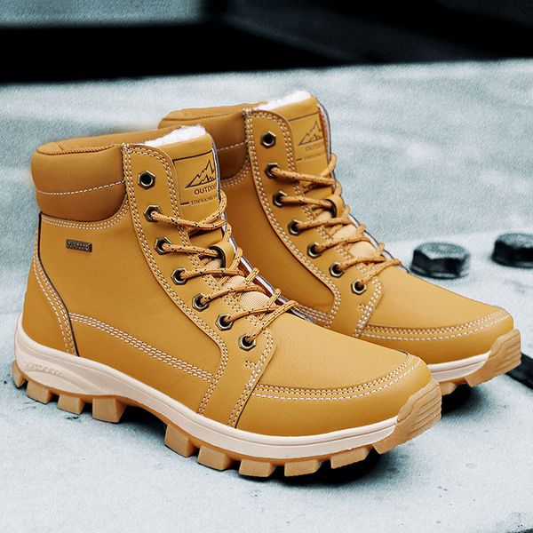 

hemmyi hiking boots breasthable keep warm waterproof shoes for men climbing & trekking shoes hunting boots man sneakers winter