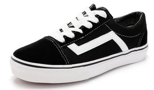 

2018 new style men's and women's canvas shoes fashion casual shoes size 35-45, Black