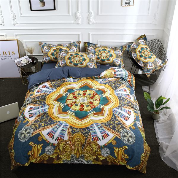 Idouillet Boho 3d Printed Bedding Bohemia Reversible Duvet Cover