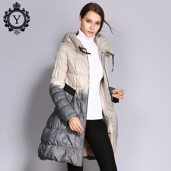 

dropshipping down coat female parkas women long duck down padded jacket winter women's clothing 2019 coutudi brand, Black
