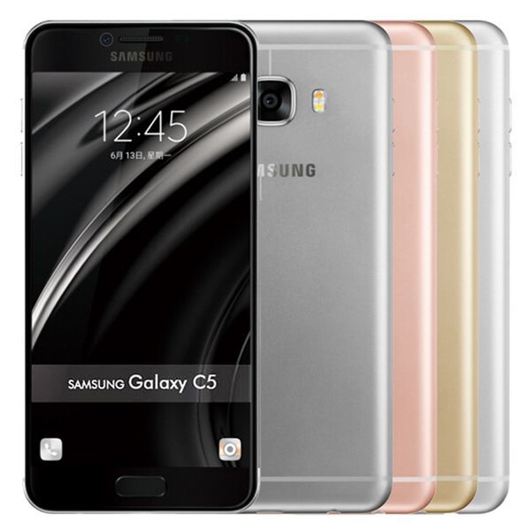 

refurbished original samsung galaxy c5 c5000 dual sim 5.2" octa core 4gb ram 32gb 64gb rom 4g lte cell mobile phone dhl 5pcs