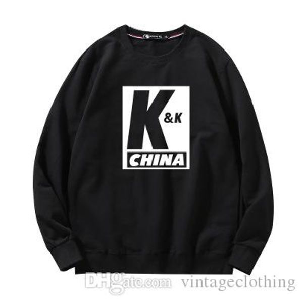 

mens letter print hoodie hip hop pullover kk printed sweatshirt long sleeve pullover spring autumn mens hoodies, Black