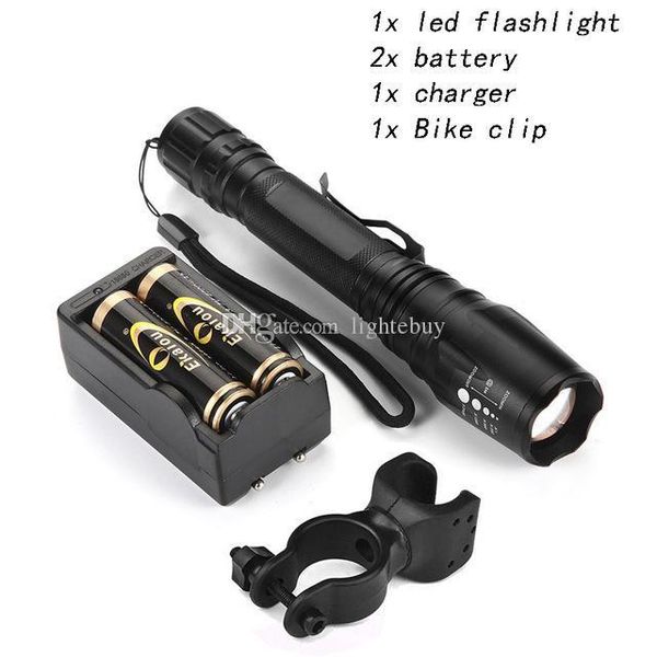CREE USA XML-T6 TACTICAL TORCH FLASHLIGHT WATERPROOF 2x18650 SECURITY 4000lumen