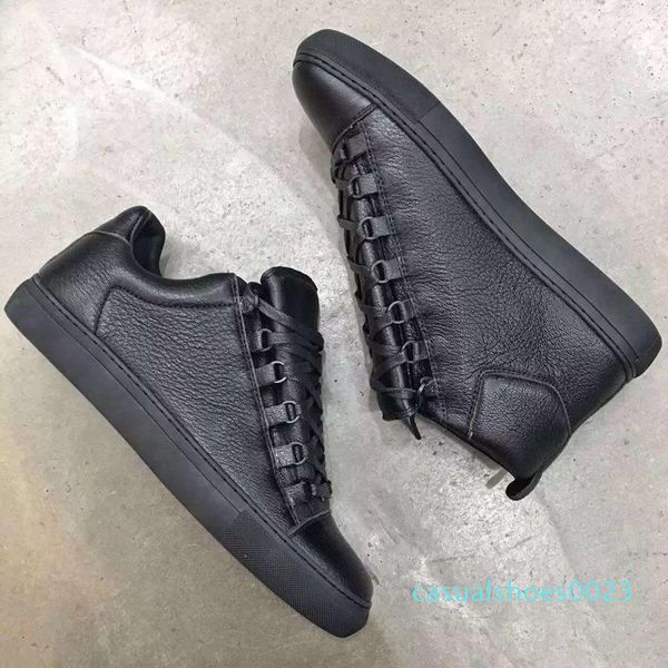 

red black white leather luxurious designers arena low lace up sneakers shoes mens kanye west casual walking flats shoes size 38-46