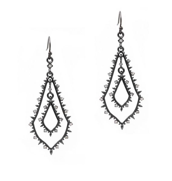 

2020 new fashion double drop all around crystal cluster tear drop earrings for women, Silver