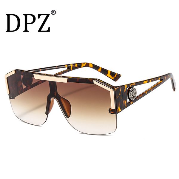 

2020 new women's one-piece lens sunglasses trend sports men driving pilot sunglasses, White;black
