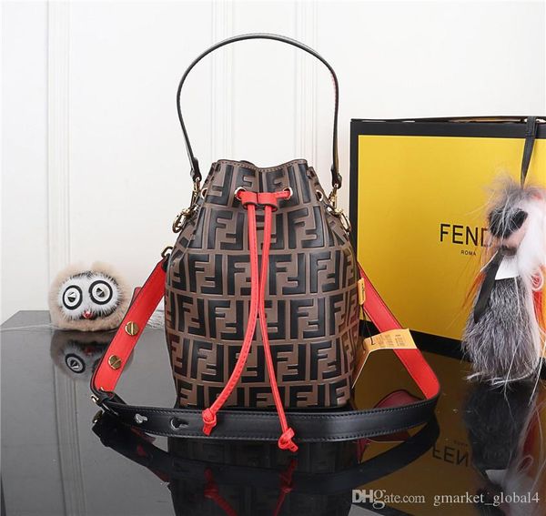 

Новый MON TRESOR Многоцветная кожаная сумка 8BT298A6AEF13VJ женская небольшая сумка-ведро Luxu