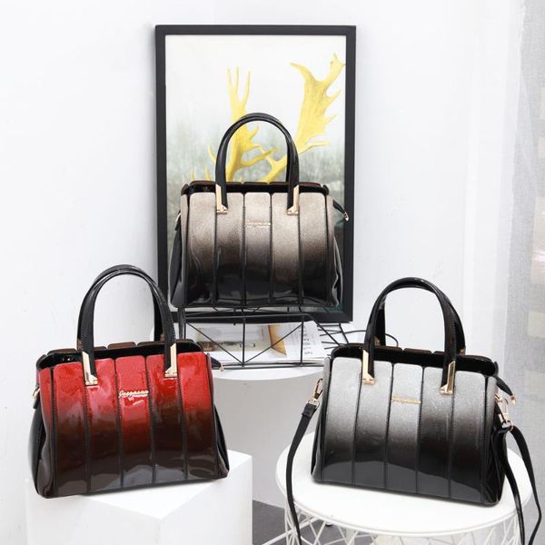 

2019 новый ретро gradient дамы плеча crossbody сумка кожа pu tote