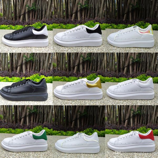 

designer luxury men women chaussures 3m reflective triple black white sole leather suede mens flat vintage platform walking casual shoes