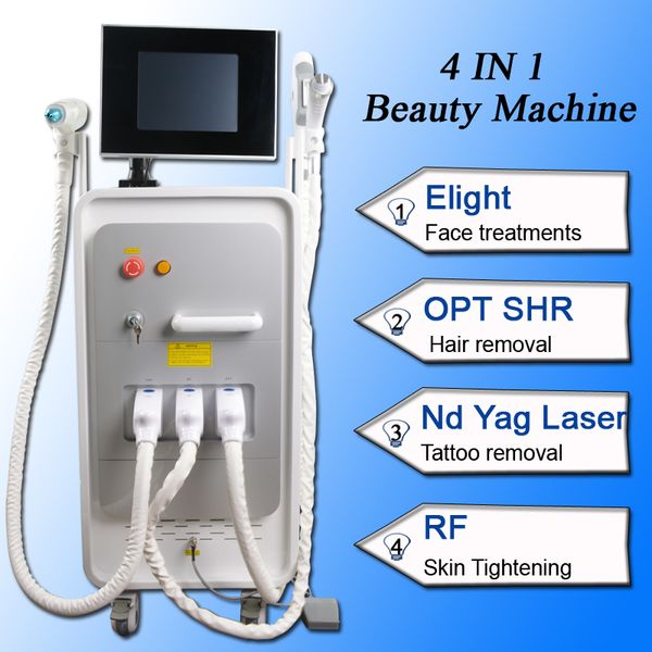 

opt shr ipl machine for hair removal q switch nd yag laser machine tattoo removal skin treatment pigment acne therapy beauty equipment ce, Black