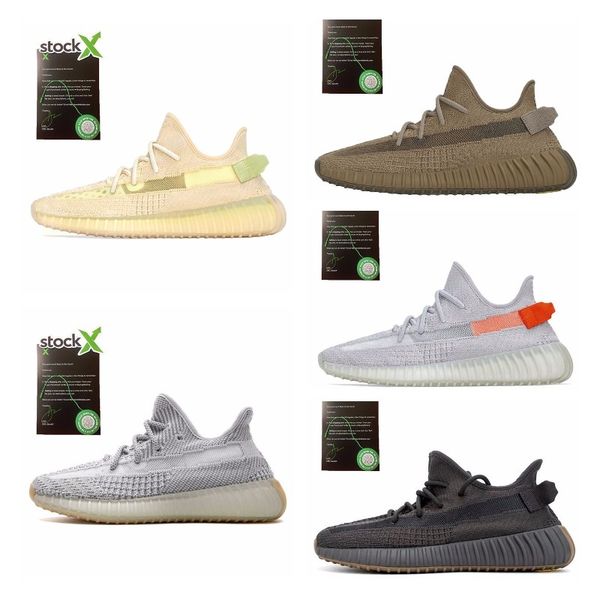 

kanye west static running shoes new israfil cinder desert sage earth tail light zebra womens mens trainers sneakers size 13 luxky j#006190