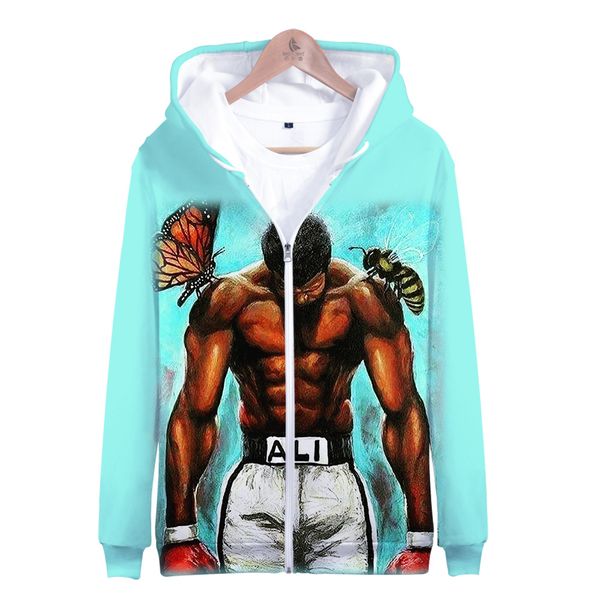 

muhammad 3d 3d 2019 sweatshirt new hoodies exclusivo clothes hoodie sweatshirt fashion zipper style men xxs-4xl ali psahr, Black