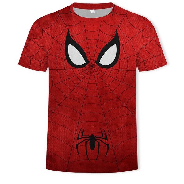 

mens designer new spider-man 3d duan personalized round collar t-shirt, White;black
