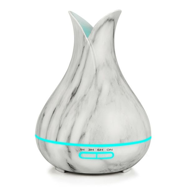 

400ml marble pattern electric aroma essential oil diffuser ultrasonic air humidifier aromatherapy essential oil mist maker