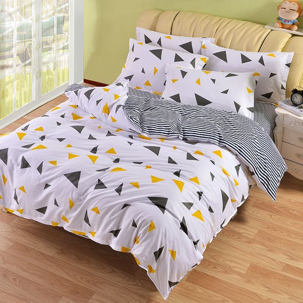 

colorful geometric duvet cover sets for single double bed kids adults 6 sizes 100% cotton bedding sets xf641-6