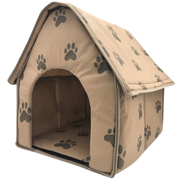 

new dog house dog blanket foldable small footprints pet bed tent cat litter kennel indoor portable travel pet house kennel puppy