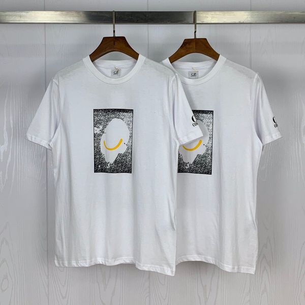 

2020 designer cp company cartoon print 2020 summer new round neck pullover short sleeve t-shirt, White;black