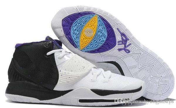 

2019 new kyrie6 6s triple black gold red mens basketball shoes irving 5 kyrie 6 graffiti men sports sneakers size 7-12 06